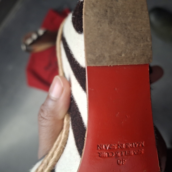 Christian Louboutin Black and White Espadrilles - Picture 5 of 7